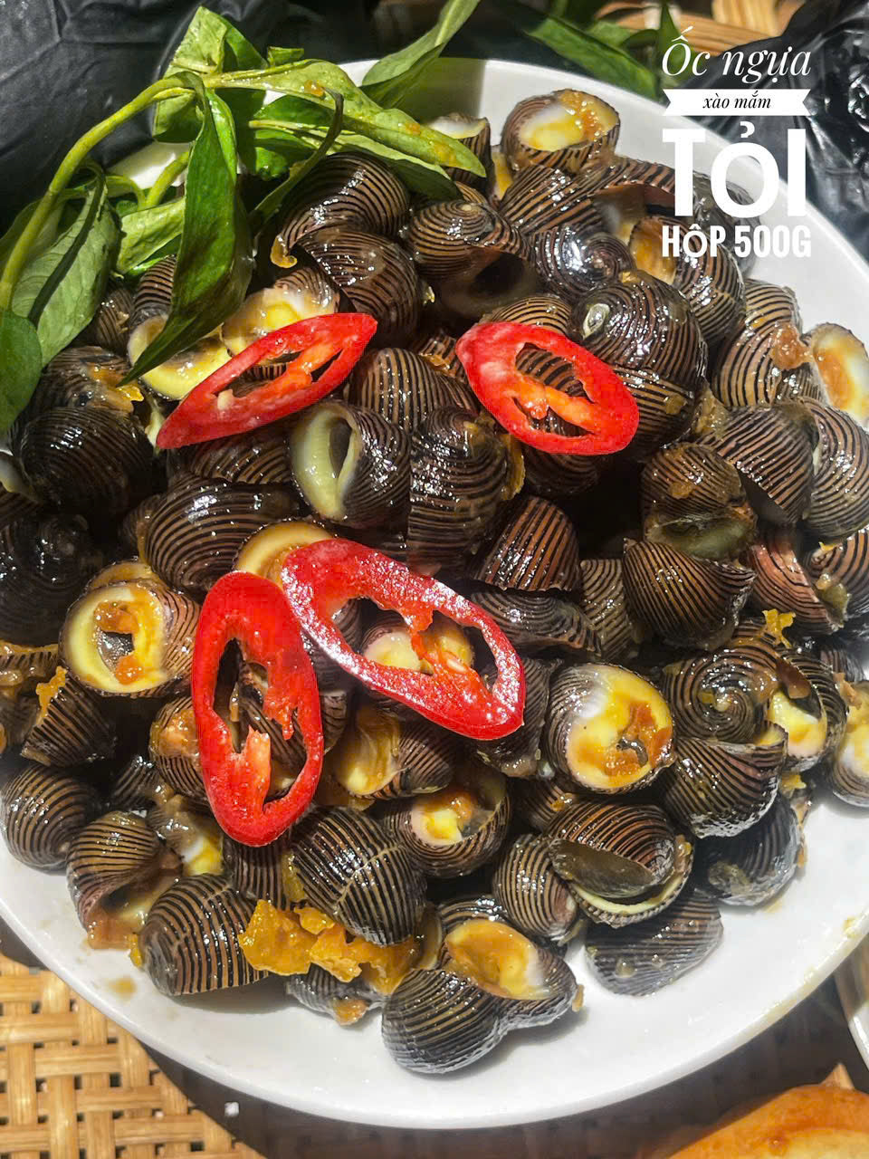 ỐC NGỰA XÀO MẮM KẸO