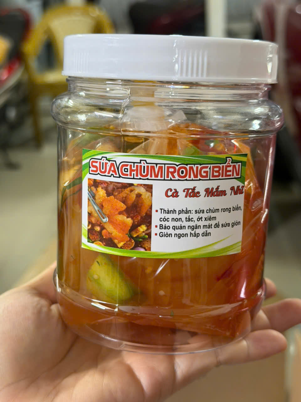SỨA CHÙM RONG BIỂN NGÂM CÀ TẮC