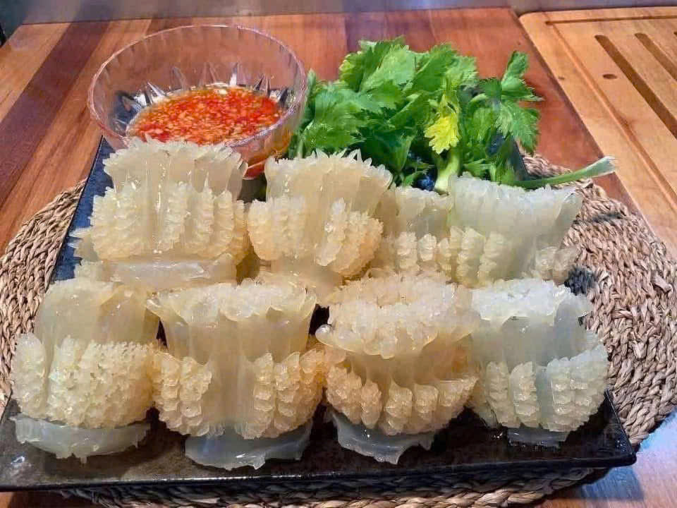 Sứa đạn tươi thái
