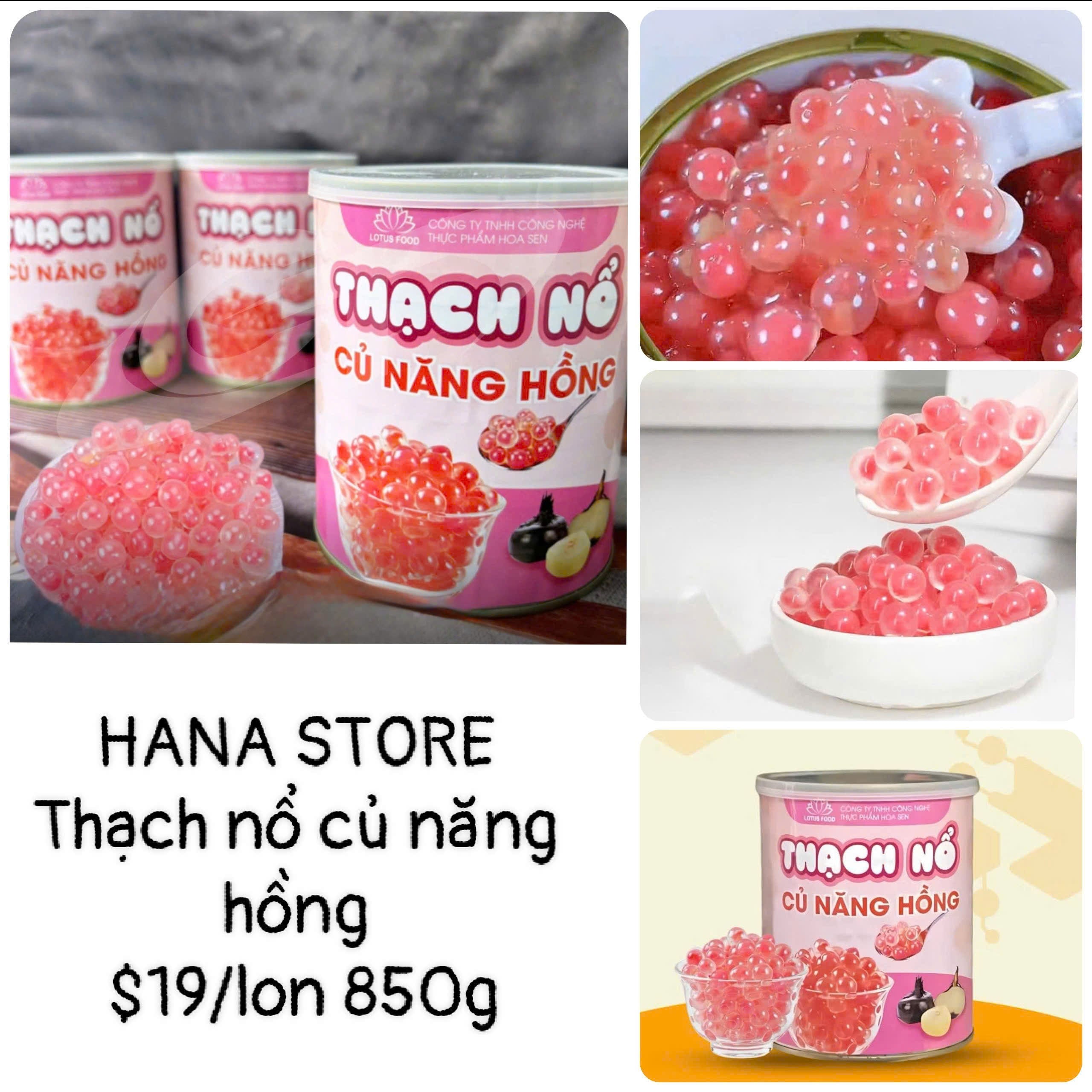 Thạch nổ củ năng hồng