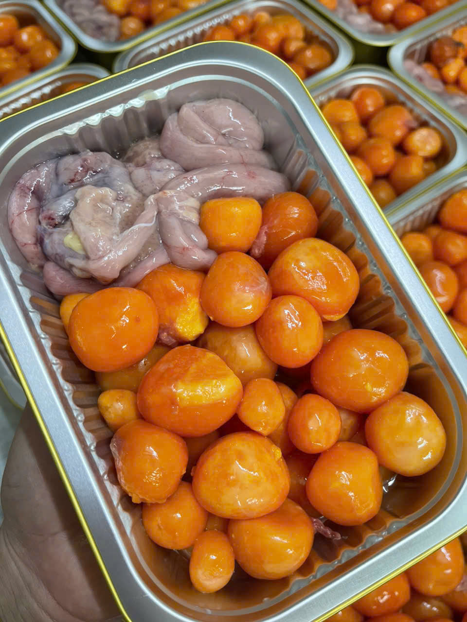 TRỨNG NON MIX DỒI TRƯỜNG GÀ