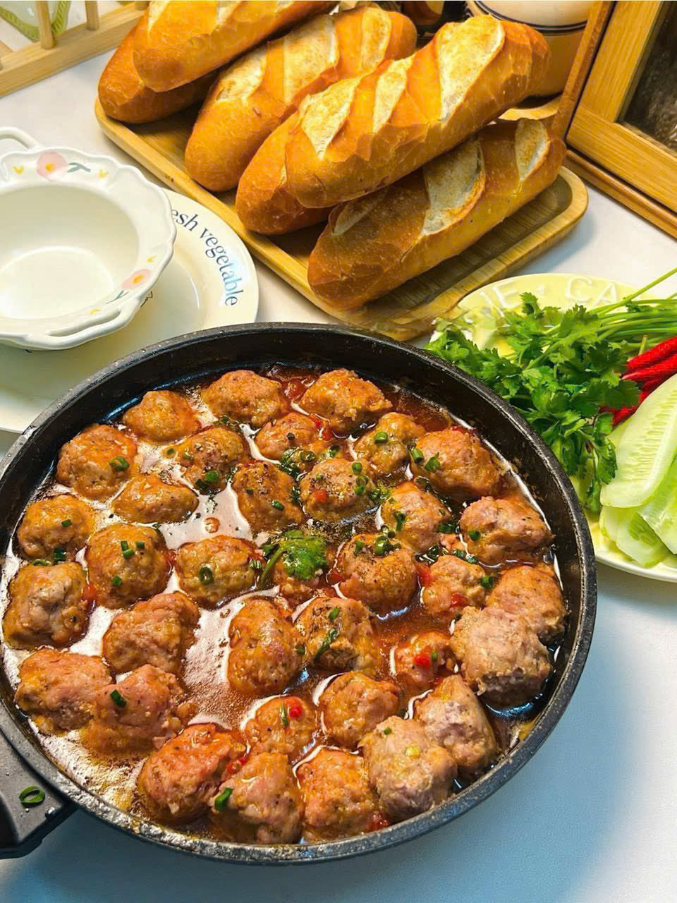 Xíu Mại sốt Cà Chua Chay