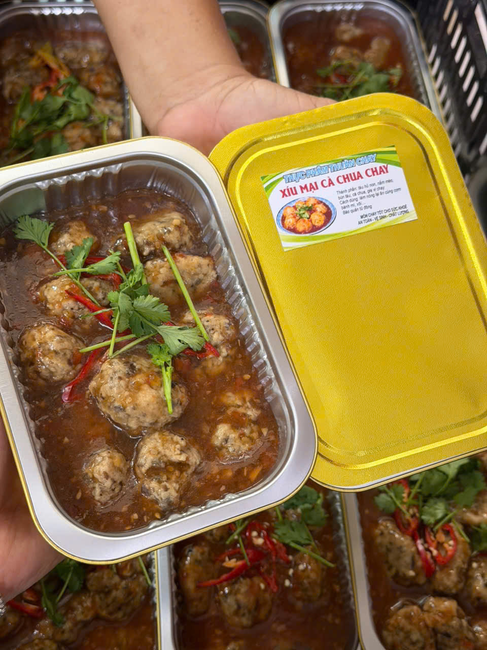 Xíu Mại sốt Cà Chua Chay