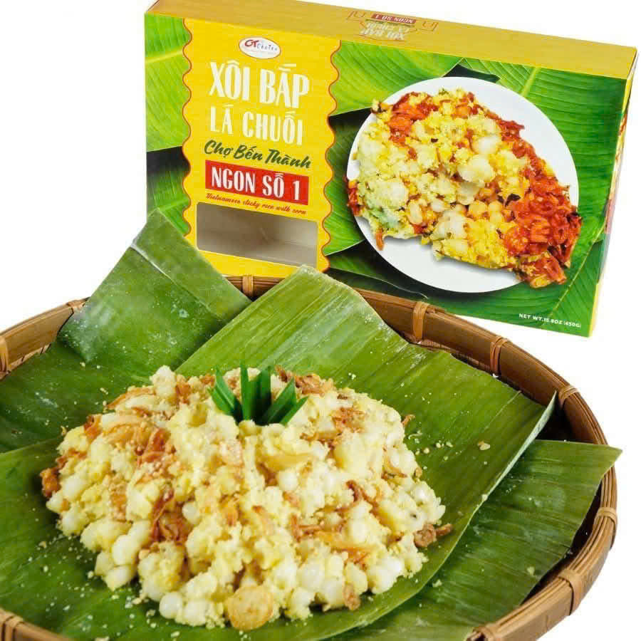 XÔI BẮP LÁ CHUỐI