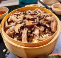 Xôi chim xào nấm